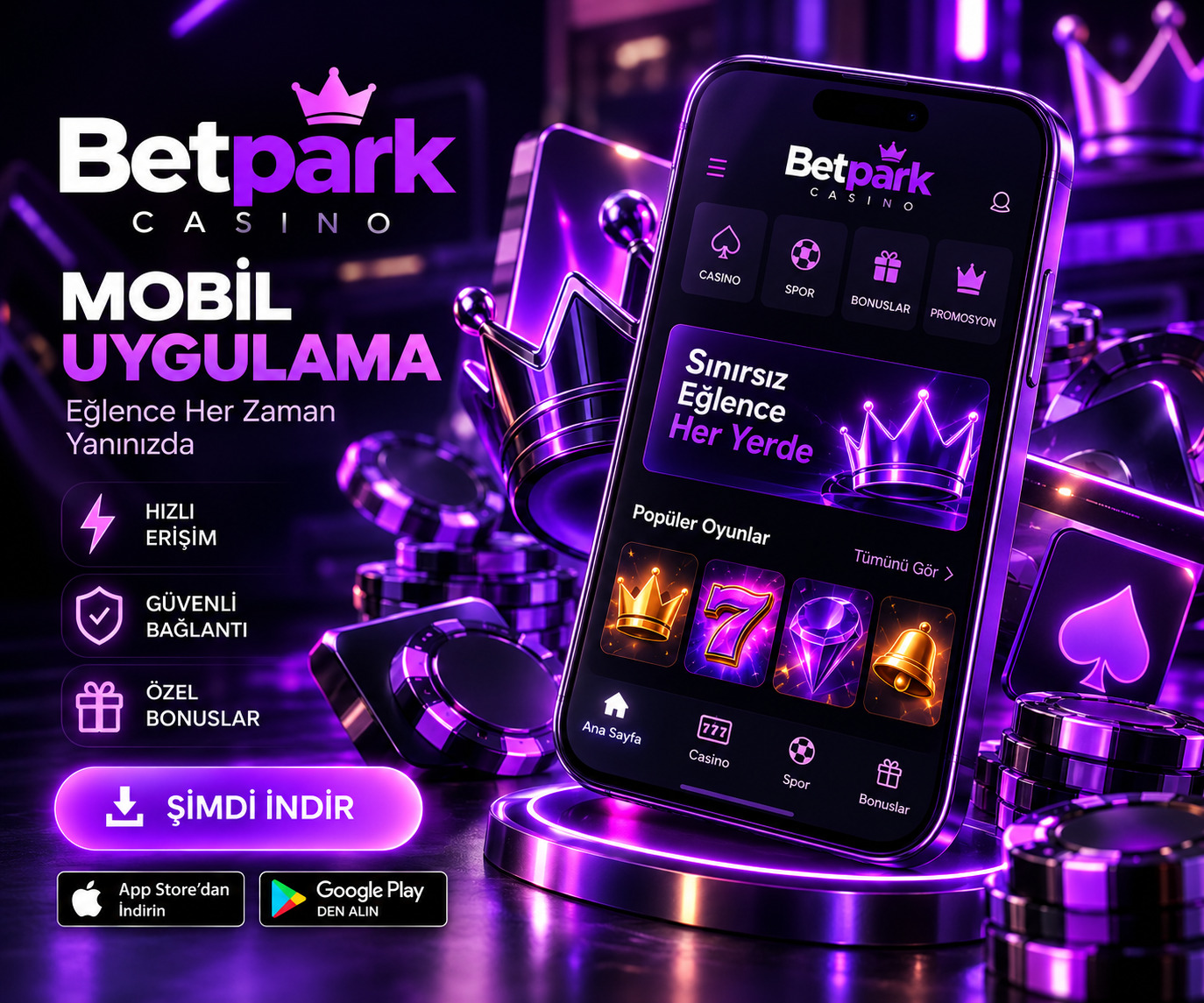 Betpark mobil giriş ekranı